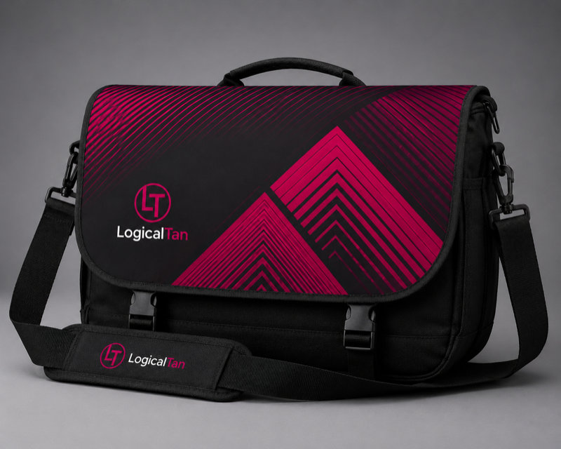 Slim Leather Messenger Bag