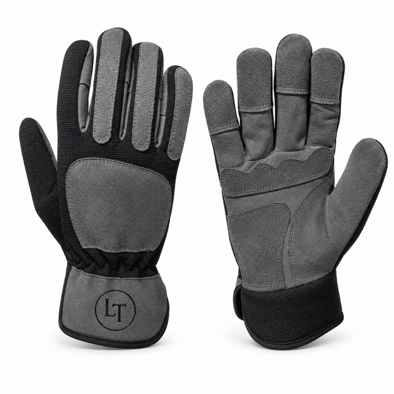 LogicalTan Grey Black Utility Gloves