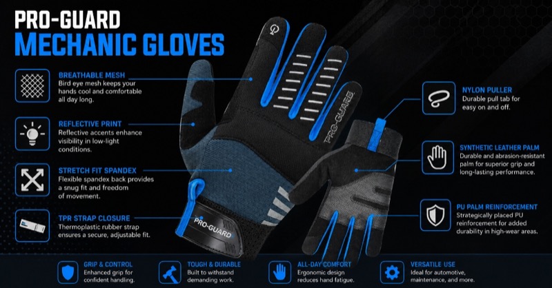 Pro-Guard Mechanic Gloves