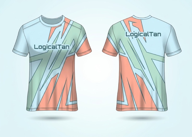 Retro Coral & Mint Jersey