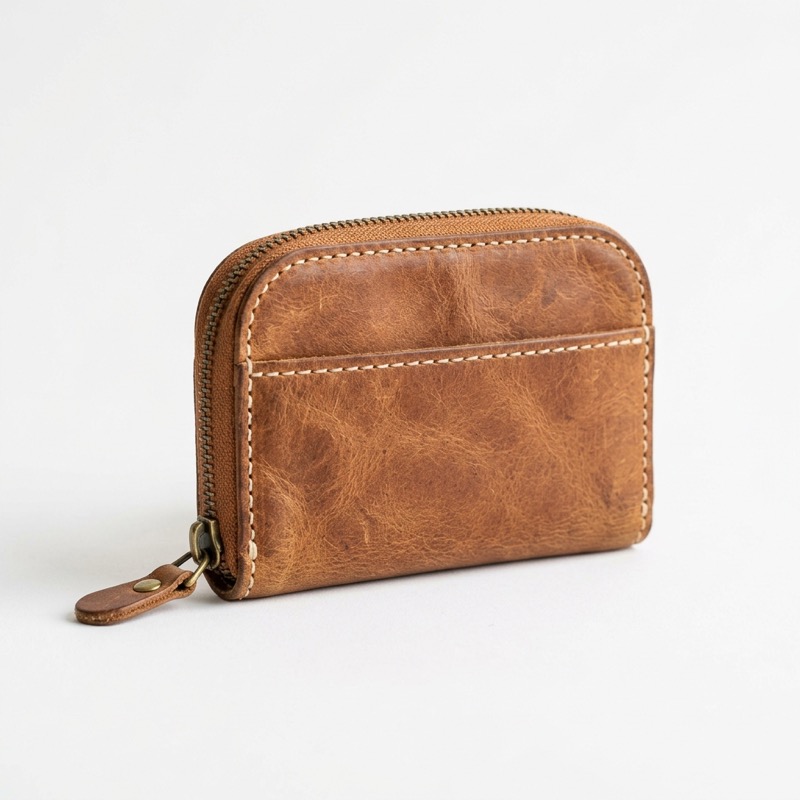 Vintage Zip-Around Purse Clutch